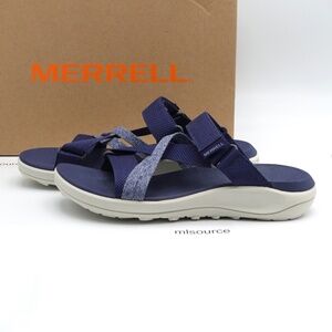 NEW US Size 7 Women's Merrell District 4 Post Sandals J006944 Sea Blue